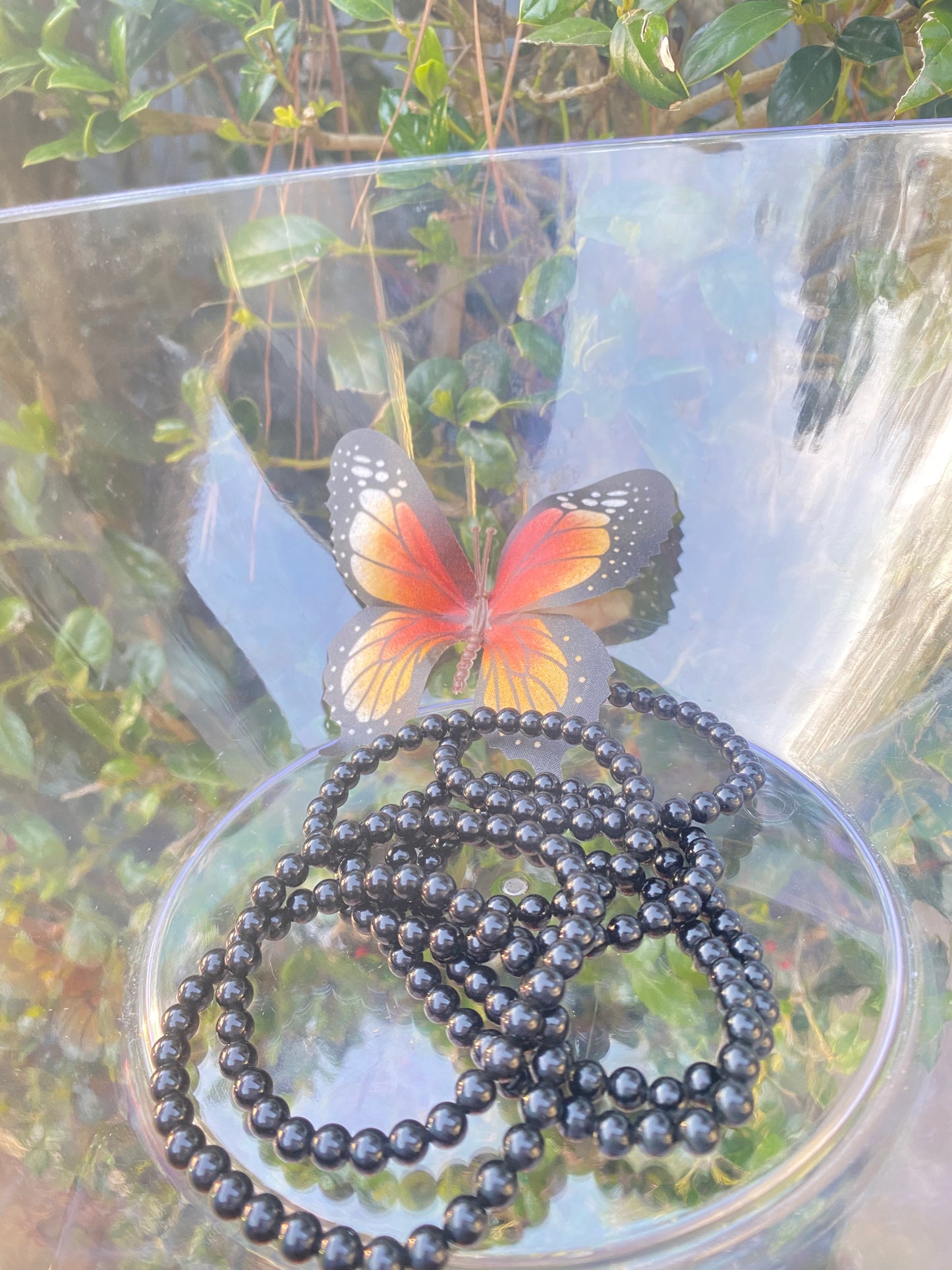 Black obsidian bracelet