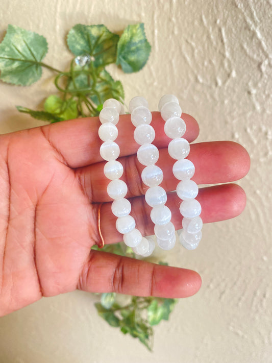 Selenite bracelet